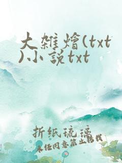 大杂烩(txt)小说txt