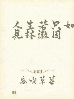 人生若只如初相见林徽因