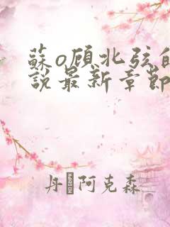 苏o顾北弦的小说最新章节