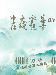 中文字幕av网在线观看
