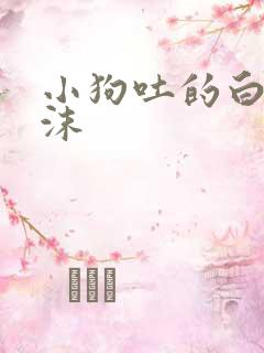 小狗吐的白色泡沫