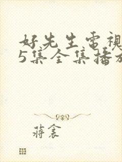 好先生电视剧45集全集播放免费