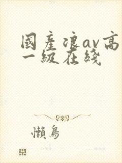 国产浪av高清一级在线