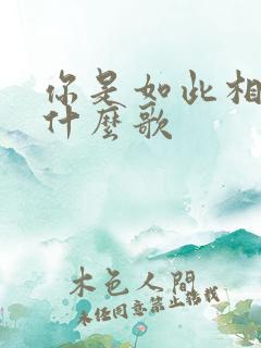 你是如此相信是什么歌