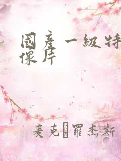 国产一级特黄录像片