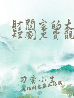 财阀家的大小姐短剧免费观看