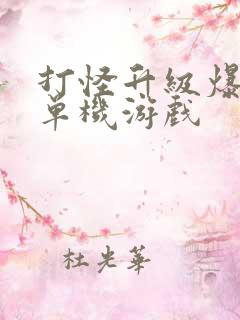 打怪升级爆装备单机游戏