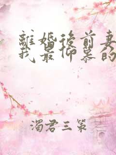 离婚后前妻成了我最仰慕的最新章节更新