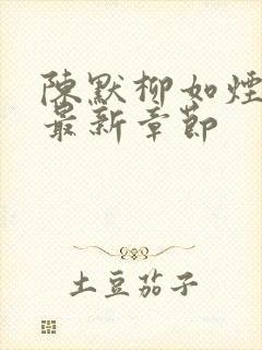 陈默柳如烟小说最新章节