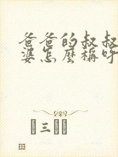 爸爸的叔叔的老婆怎么称呼