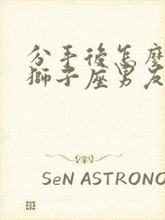 分手后怎么挽回狮子座男友