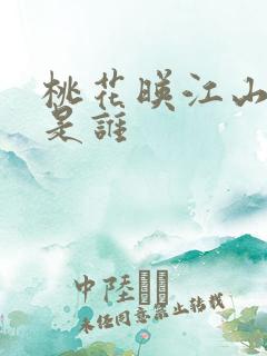 桃花映江山阿华是谁