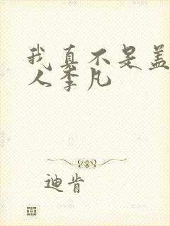 我真不是盖世高人李凡