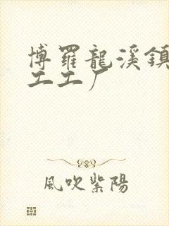 博罗龙溪镇的招工工厂