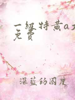 一级特黄a大片免费