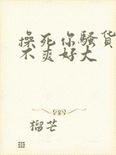 操死你骚货,爽不爽好大