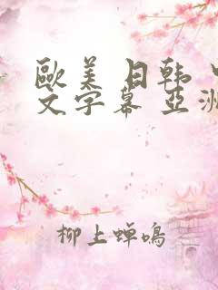 欧美 日韩 中文字幕 亚洲