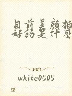 目前美颜拍照最好的是什么软件