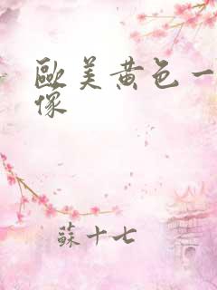 欧美黄色一级录像