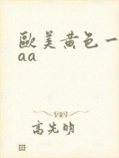 欧美黄色一级aaa
