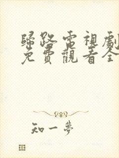 归路电视剧在线免费观看全集