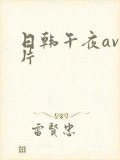日韩午夜av毛片