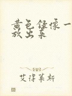 黄色录像一级片放出来