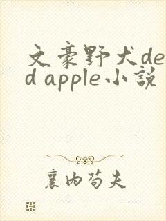 文豪野犬dead apple小说