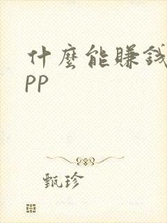 什么能赚钱快app