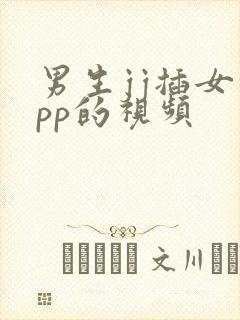 男生jj插女生pp的视频