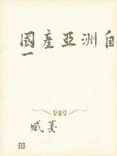 国产亚洲自拍第一