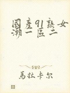 国产91熟女高潮一区二