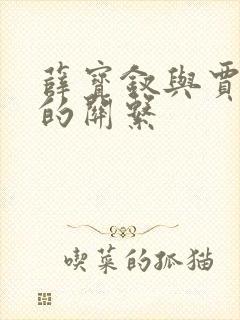 薛宝钗与贾宝玉的关系