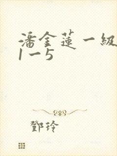 潘金莲一级淫片1一5