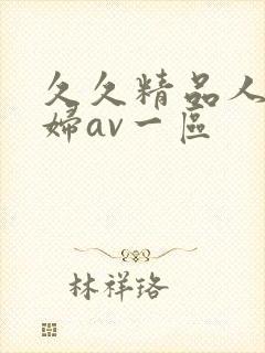 久久精品人妻少妇av一区