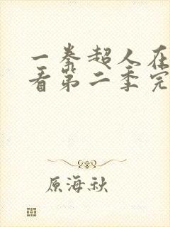 一拳超人在线观看第二季完整版