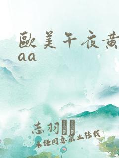 欧美午夜黄色aaa