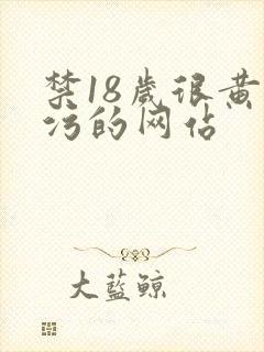 禁18岁很黄很污的网站