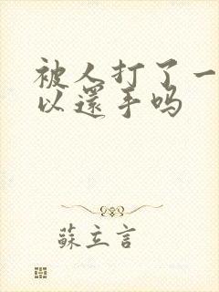 被人打了一拳可以还手吗