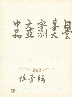 中文字幕日韩精品亚洲天堂