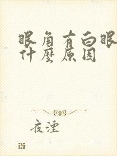 眼角有白眼屎是什么原因