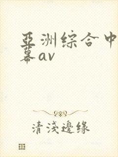 亚洲综合中文字幕av