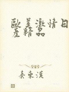 欧美激情日韩国产精品