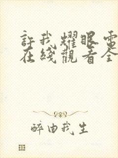 许我耀眼电视剧在线观看全集免费