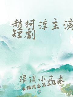 赵柯淳主演过的短剧