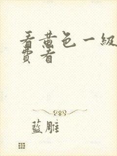 看黄色一级片免费看