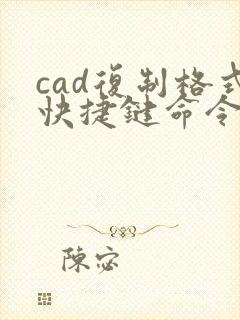 cad复制格式快捷键命令