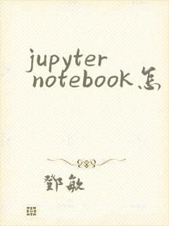 jupyter notebook怎么打开