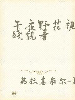 午夜野花视频在线观看