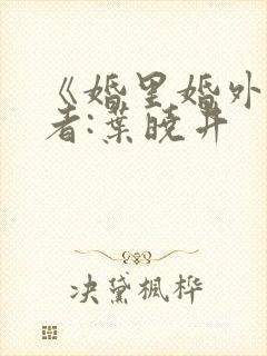 《婚里婚外》作者:叶晓井